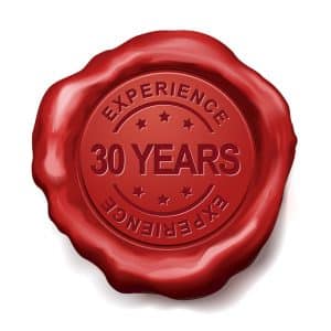 30 Years Experience symbol